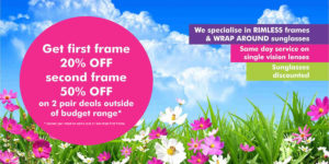 North Lakes Optometrist spring sale now on eye to eye optometry